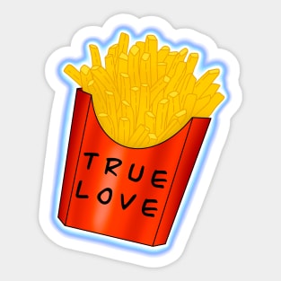 Fries true lover Sticker